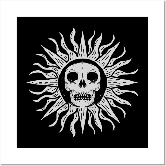 Sunny Skull III Wall Art by DeathAnarchy